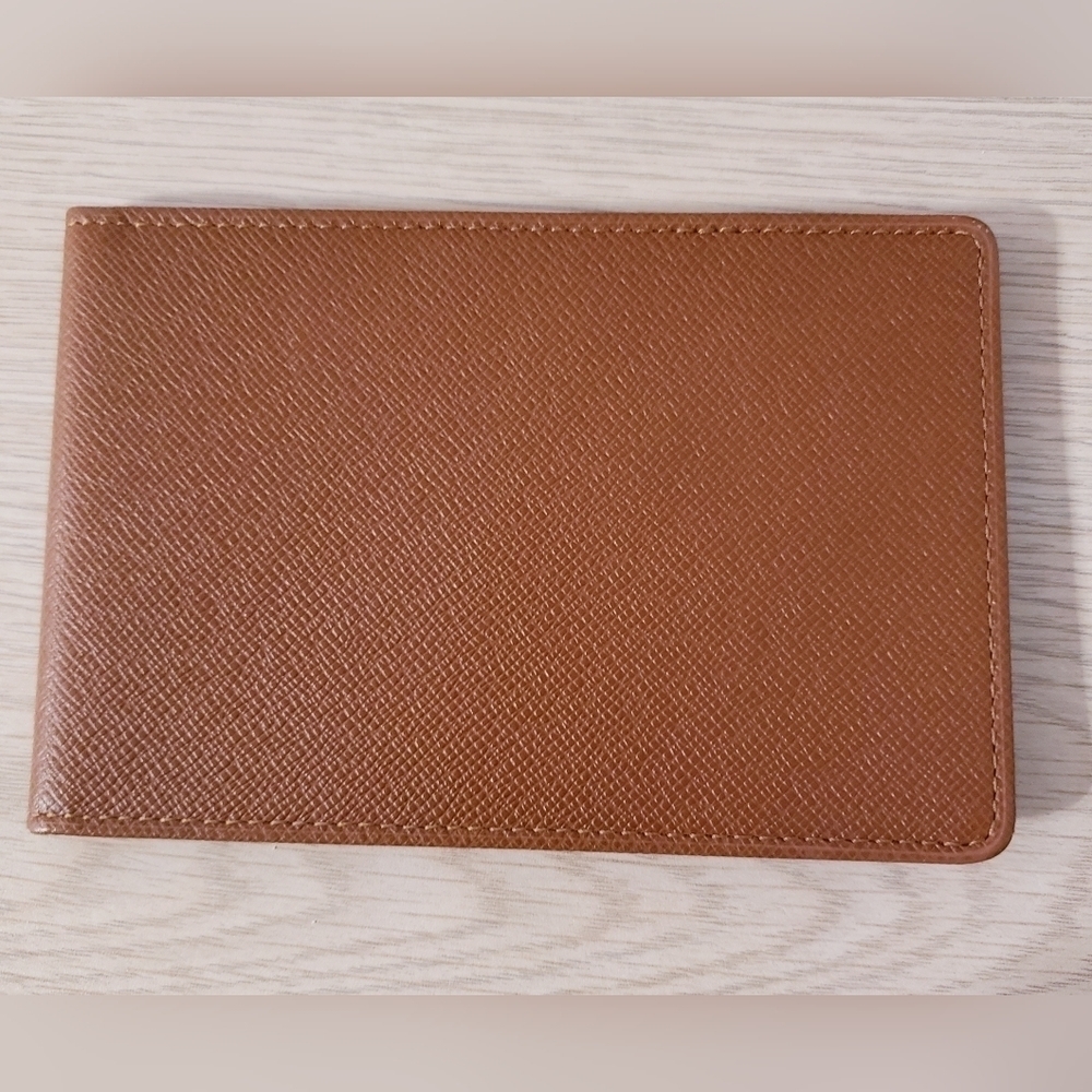 Louis Vuitton Brown Leather Card Holder ID Wallet Case - Picture 3 of 11